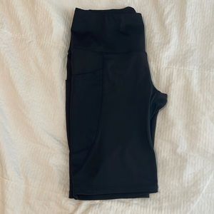 Black NYL biker shorts. Black size L.